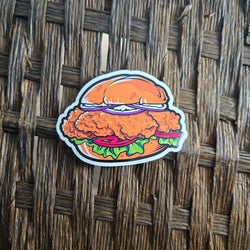 Funny Fried Chicken Sticker (ONLINE ORDER ONLY)