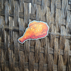 Funny Fried Chicken Sticker (ONLINE ORDER ONLY)
