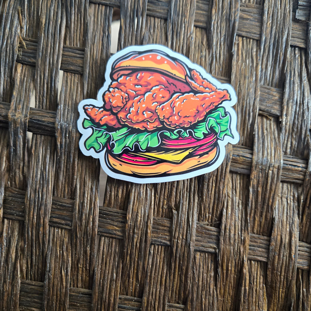 Funny Fried Chicken Sticker (ONLINE ORDER ONLY)