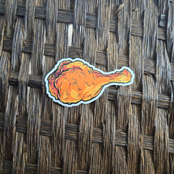 Funny Fried Chicken Sticker (ONLINE ORDER ONLY)