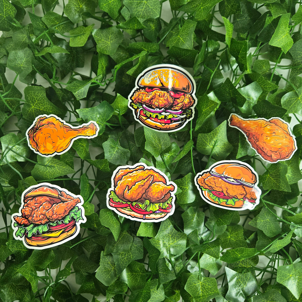 Funny Fried Chicken Sticker (ONLINE ORDER ONLY)