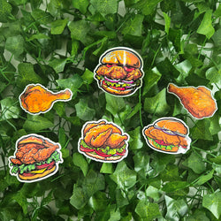 Funny Fried Chicken Sticker (ONLINE ORDER ONLY)