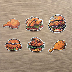 Funny Fried Chicken Sticker (ONLINE ORDER ONLY)