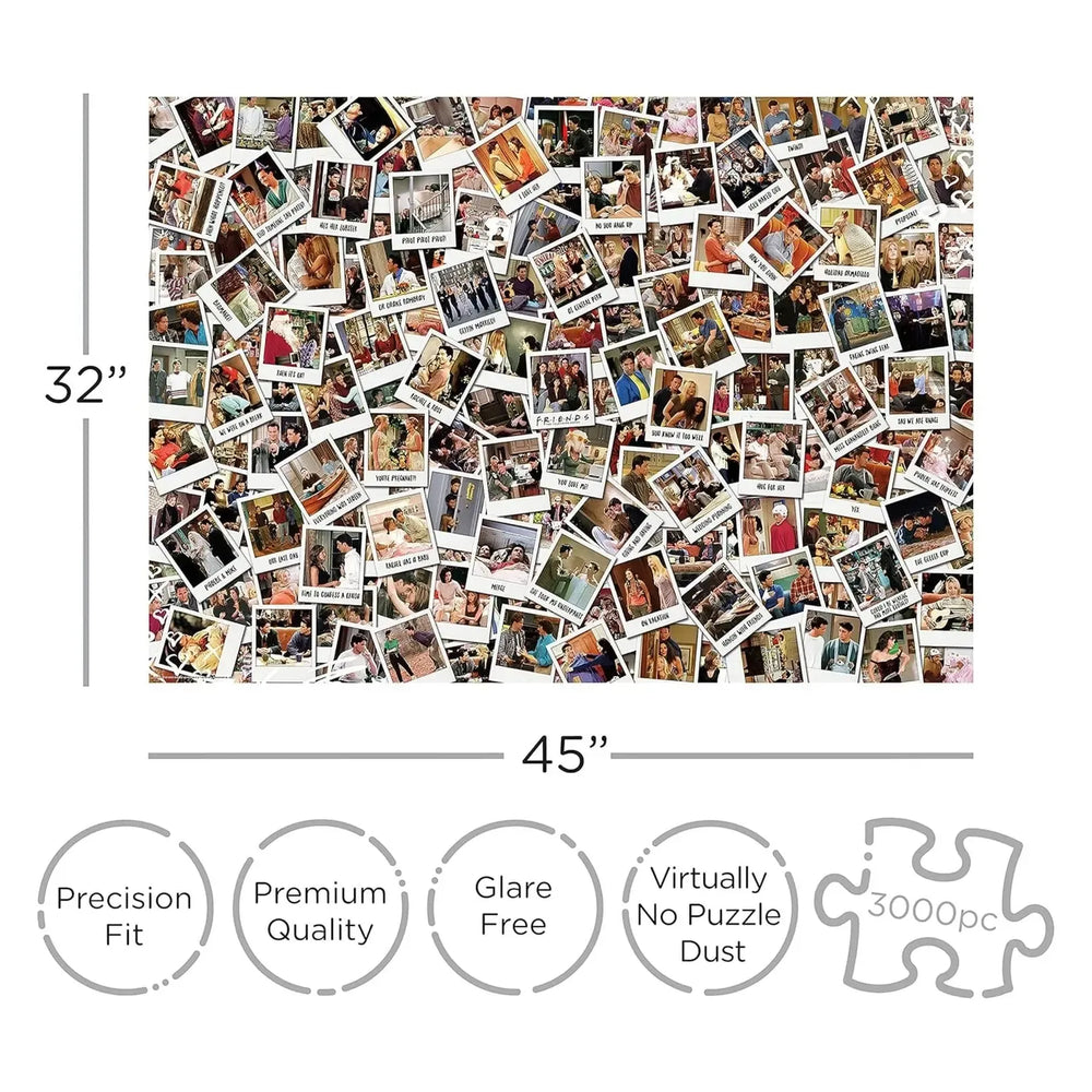 Friends Photo Collage 3000 Piece Jigsaw Puzzle Aquarius