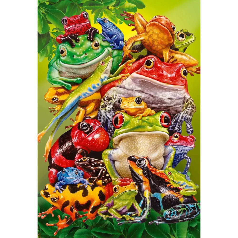 Frog Business 100 Large Piece Jigsaw Puzzle Cobble Hill