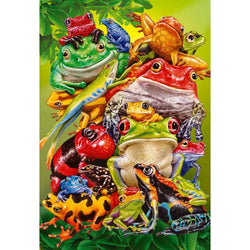 Frog Business 100 Large Piece Jigsaw Puzzle Cobble Hill