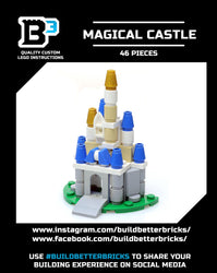 Custom Mini Magical Castle made using LEGO parts - B3 Customs (Online Order Only)