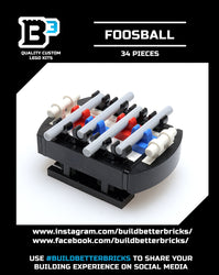 Foosball Table B3 Customs Arcade Building made using LEGO parts (Online Order Only)