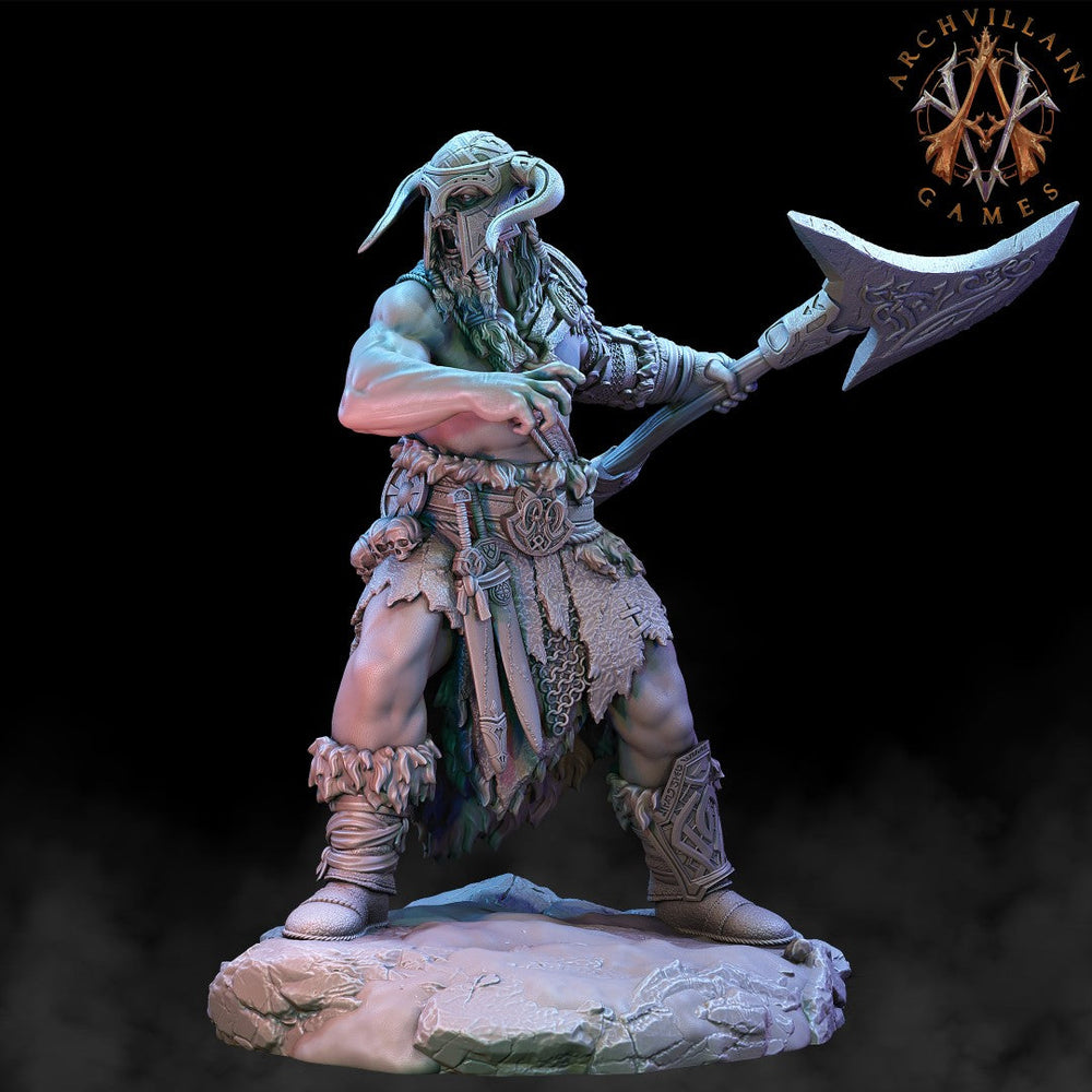 3D Printed Archvillain Games Frostburn Horrors - Frost Giant Berserker 28mm 32mm D&D (Online Only)