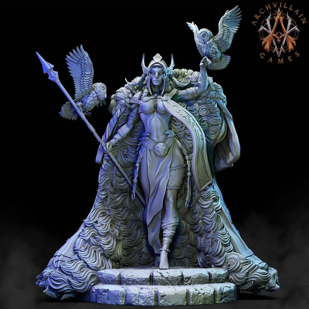3D Printed Archvillain Games Frostburn Horrors - Frost Giant Queen 28mm 32mm D&D (Online Only)