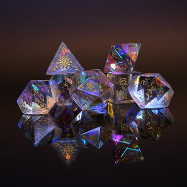 Pre-Order || Frostbite Prism Glass Dice Set
