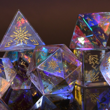 Pre-Order || Frostbite Prism Glass Dice Set