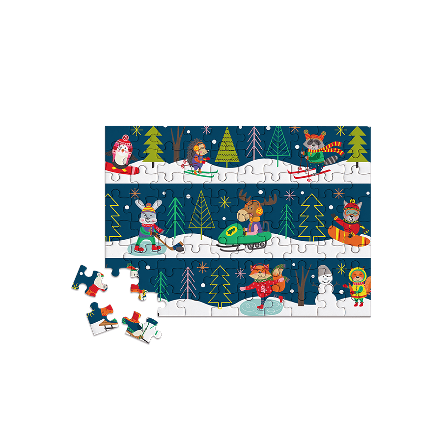 Frosty Frolics 80 Piece Mini Jigsaw Puzzle Micro Puzzles (ONLINE ORDER ONLY)