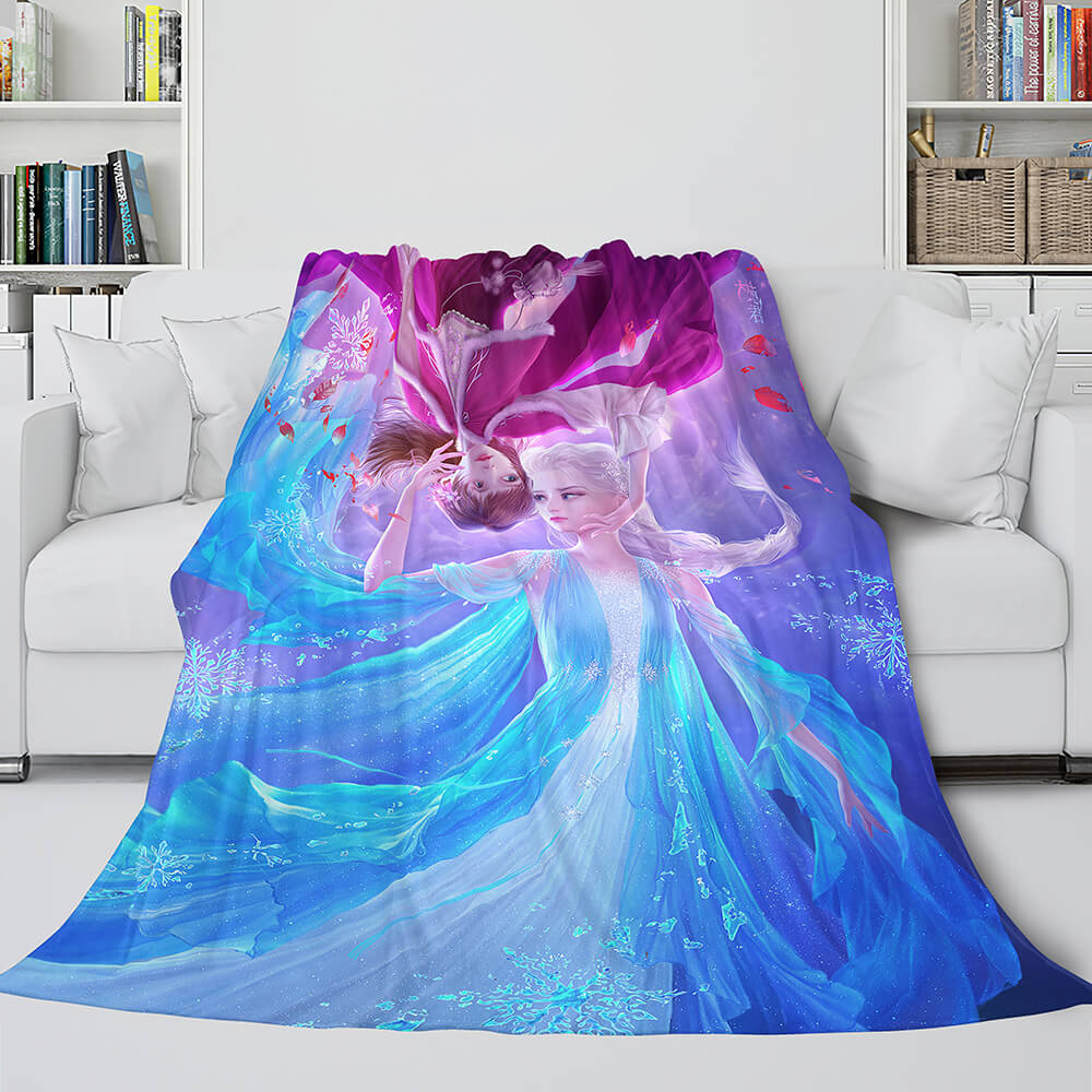 Frozen 2 Anna Elsa Flannel Fleece Throw Cosplay Blanket (Online Order Only)