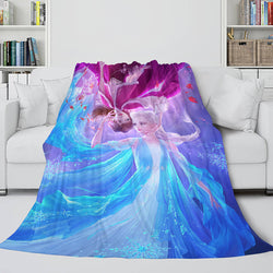 Frozen 2 Anna Elsa Flannel Fleece Throw Cosplay Blanket (Online Order Only)