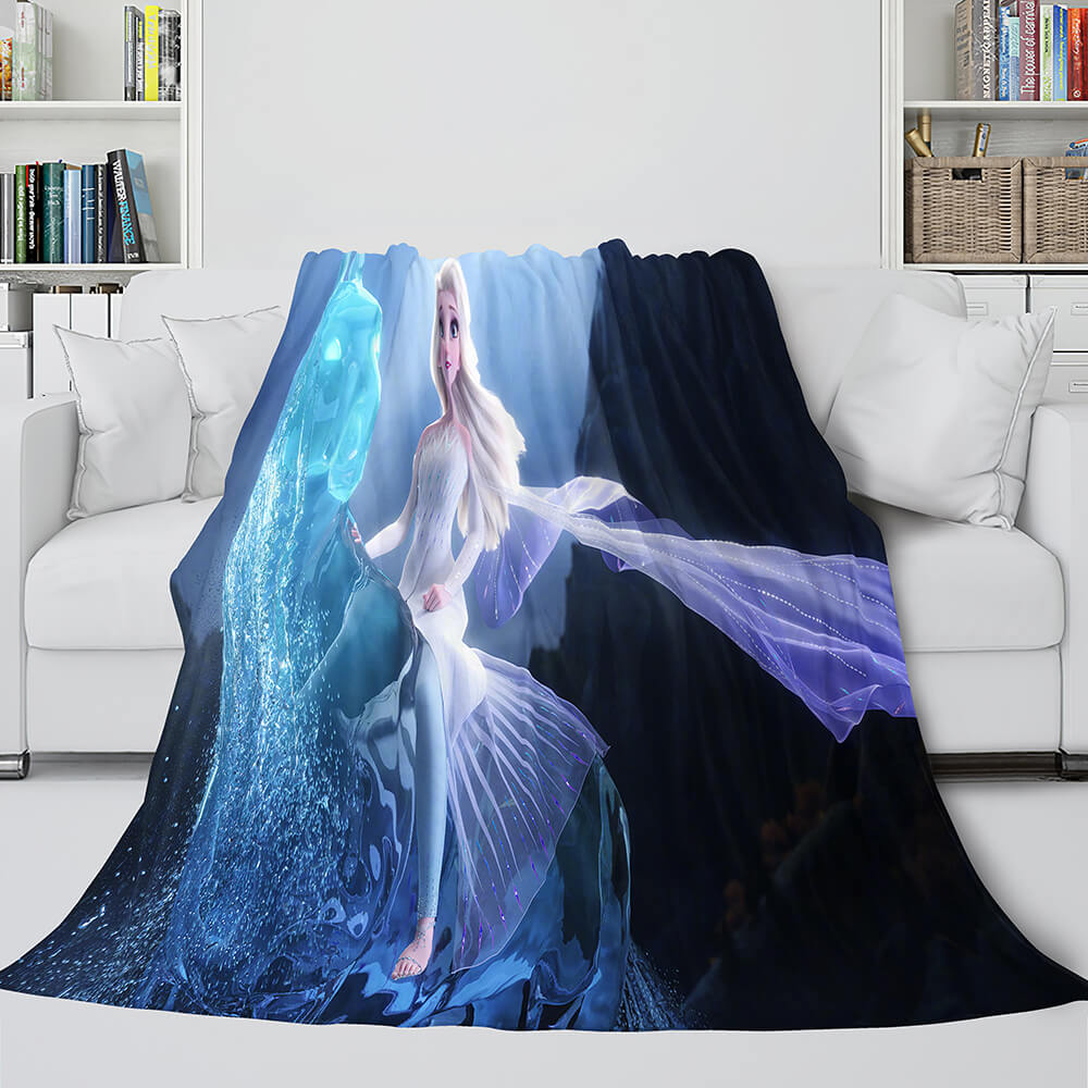 Frozen 2 Anna Elsa Flannel Fleece Throw Cosplay Blanket (Online Order Only)
