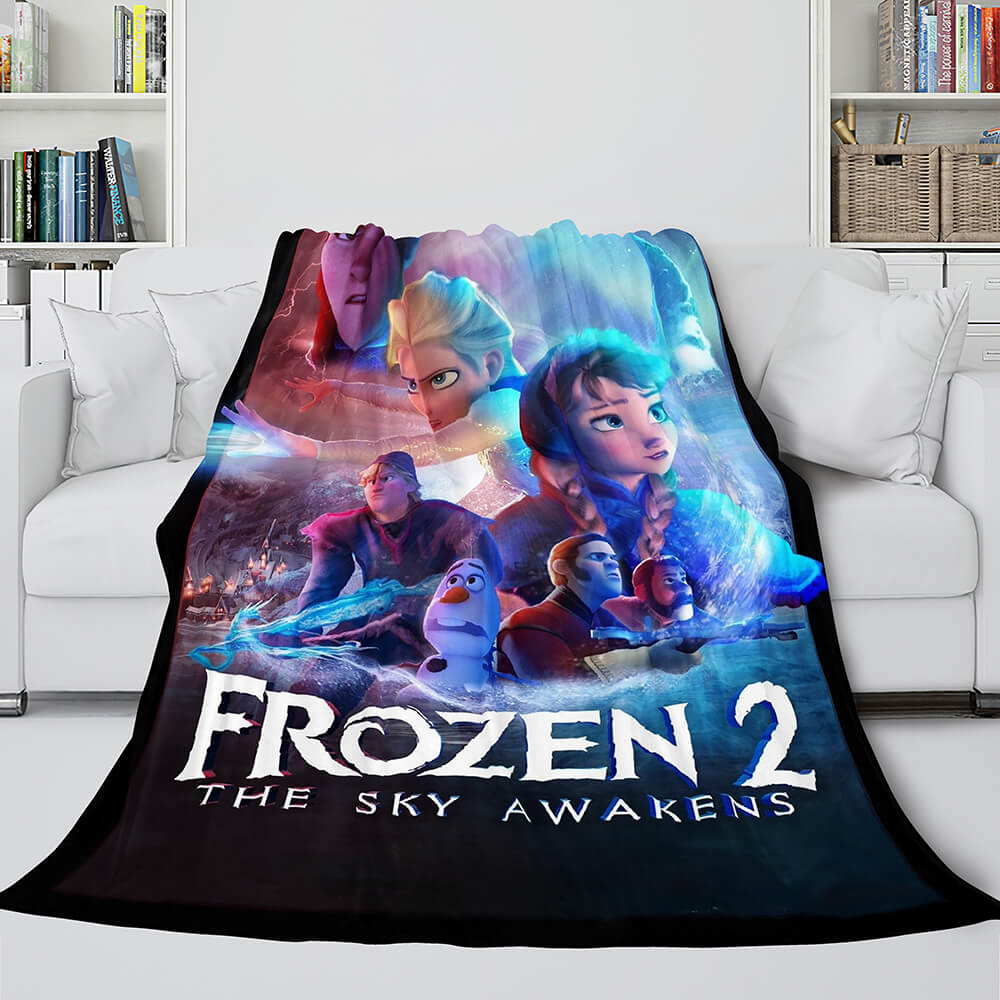 Frozen 2 Anna Elsa Flannel Fleece Throw Cosplay Blanket (Online Order Only)