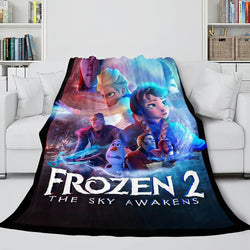 Frozen 2 Anna Elsa Flannel Fleece Throw Cosplay Blanket (Online Order Only)