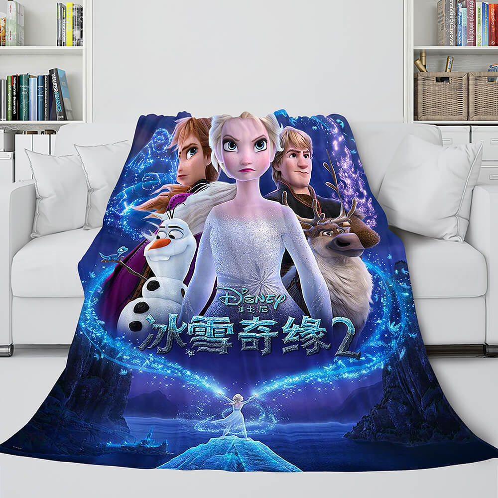 Frozen 2 Anna Elsa Flannel Fleece Throw Cosplay Blanket (Online Order Only)