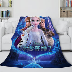Frozen 2 Anna Elsa Flannel Fleece Throw Cosplay Blanket (Online Order Only)