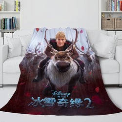 Frozen 2 Anna Elsa Flannel Fleece Throw Cosplay Blanket (Online Order Only)