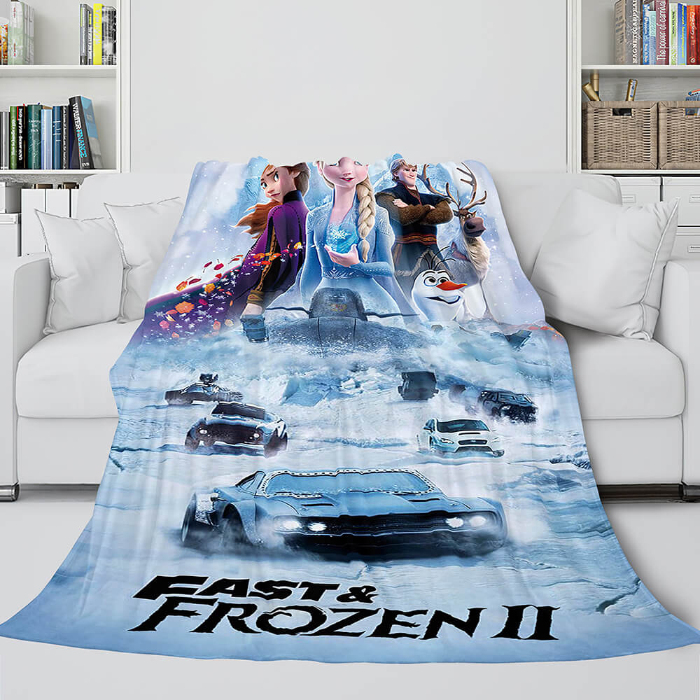 Frozen 2 Anna Elsa Flannel Fleece Throw Cosplay Blanket (Online Order Only)