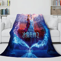 Frozen 2 Anna Elsa Flannel Fleece Throw Cosplay Blanket (Online Order Only)