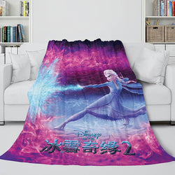 Frozen 2 Anna Elsa Flannel Fleece Throw Cosplay Blanket (Online Order Only)