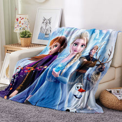Frozen Blanket Flannel Throw Room Decoration (Online Order Only)