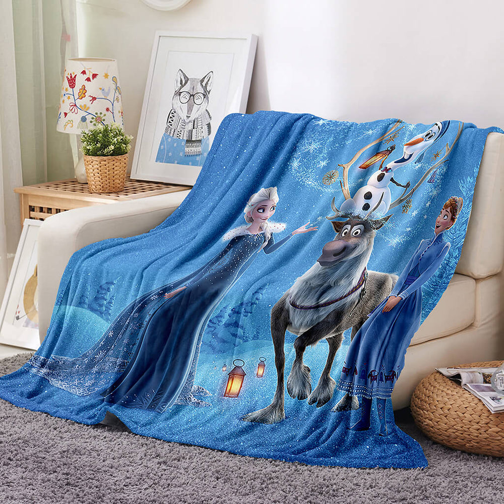 Frozen Blanket Flannel Throw Room Decoration (Online Order Only)