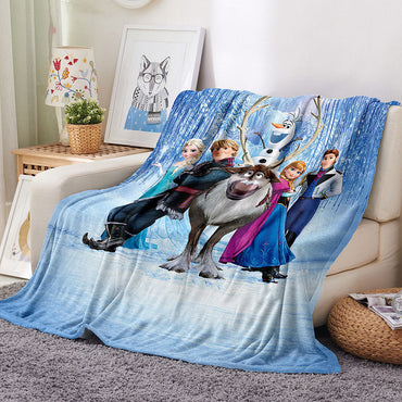 Frozen Blanket Flannel Throw Room Decoration (Online Order Only)