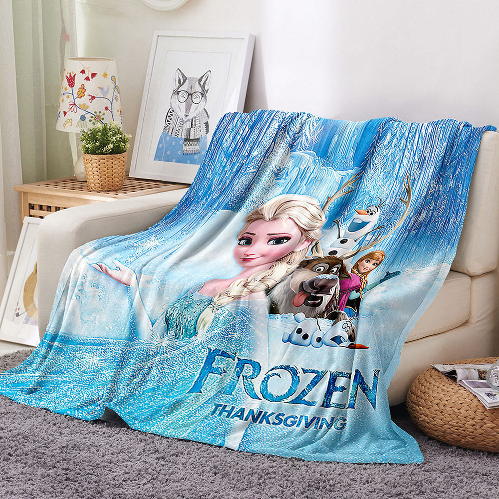 Frozen Blanket Flannel Throw Room Decoration (Online Order Only)