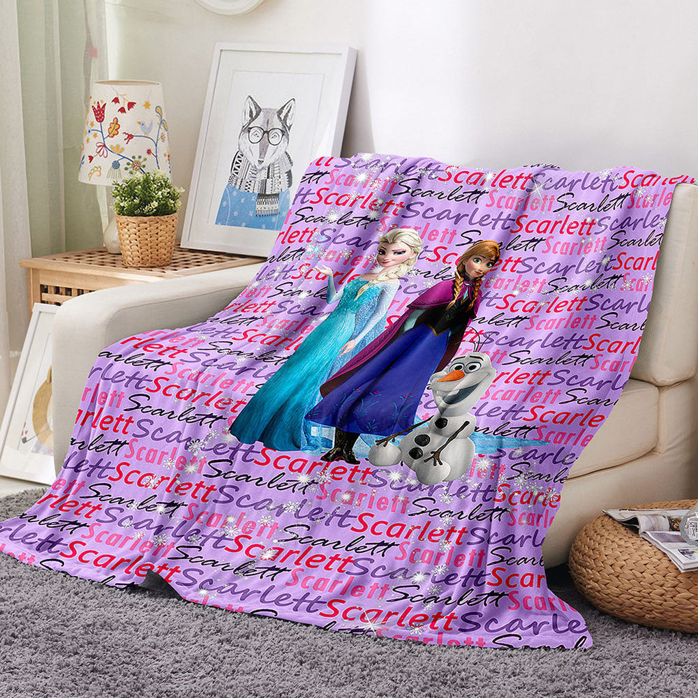 Frozen Blanket Flannel Throw Room Decoration (Online Order Only)
