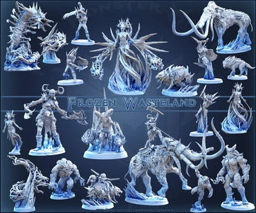 3D Printed Archvillain Games Black Arcane Dragon Metal Plating Frozen Wasteland 28 32mm D&D (Online Only)