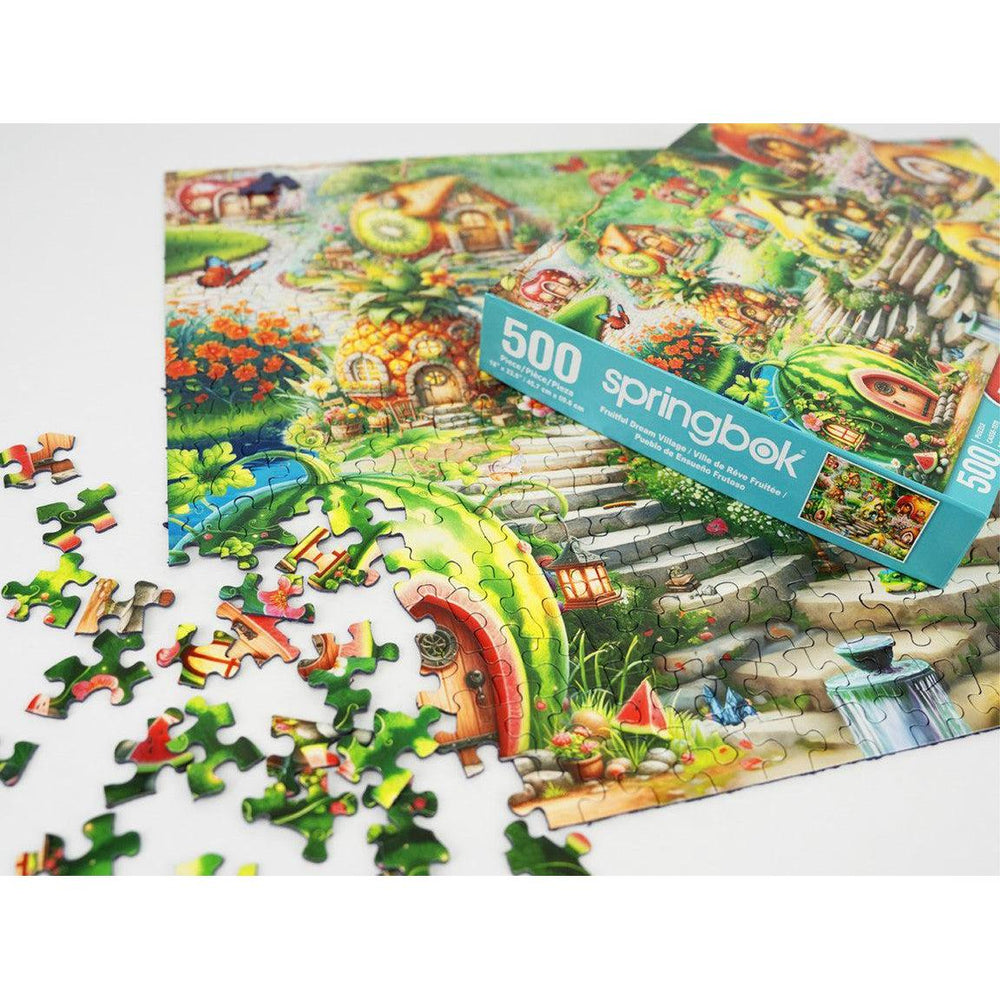 Fruitful Dream Village 500 Piece Jigsaw Puzzle Springbok (ONLINE ORDER ONLY)