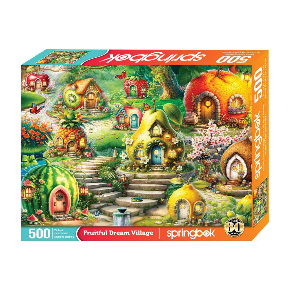 Fruitful Dream Village 500 Piece Jigsaw Puzzle Springbok (ONLINE ORDER ONLY)