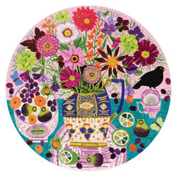 Fruits & Flowers Still Life 500 Piece Round Jigsaw Puzzle eeBoo (ONLINE ORDER ONLY)