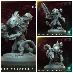 3D Printed Archvillain Games Scaleclad Tracker Scaleclad Huntpack 28 32mm D&D (Online Only)