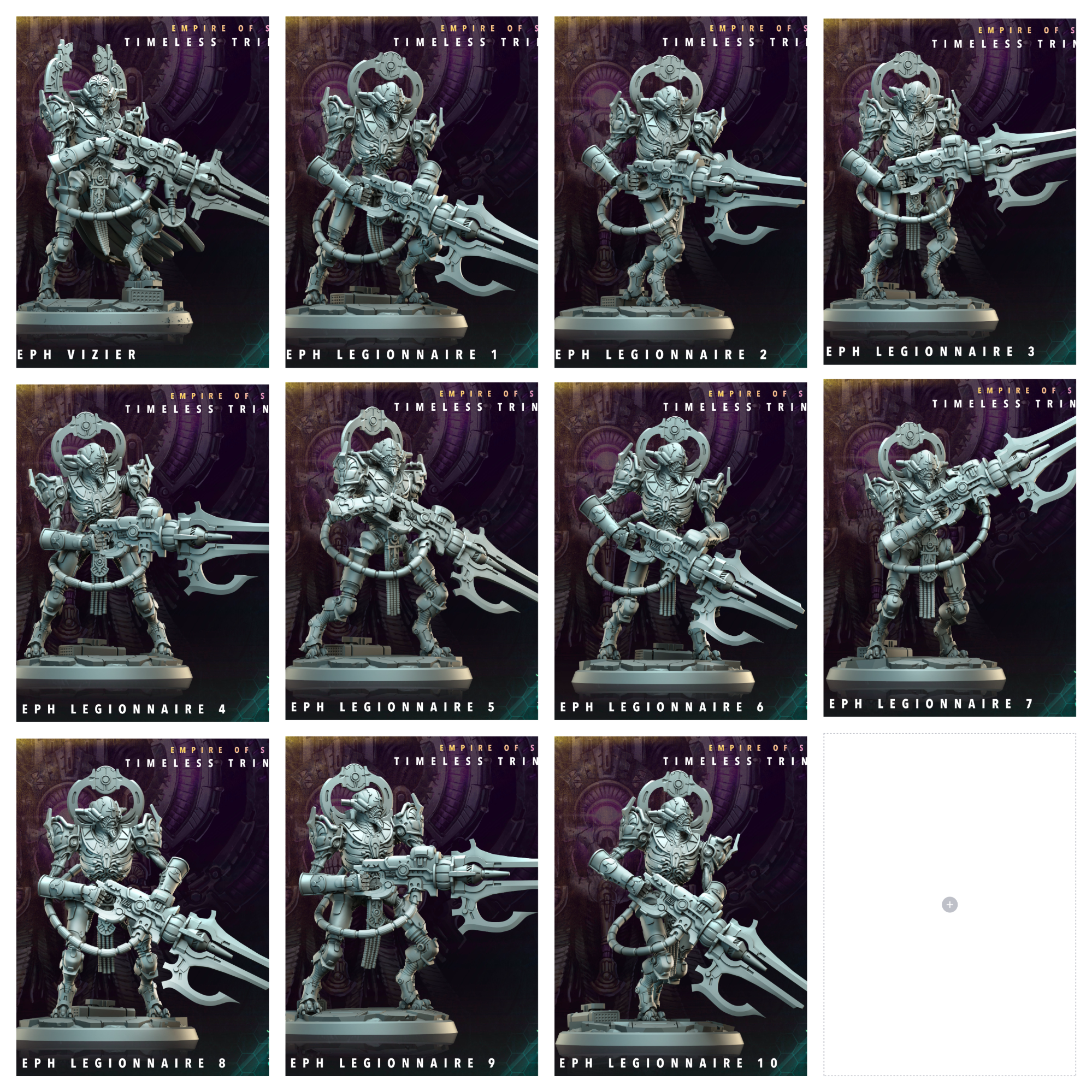 3D Printed Archvillain Games Keteph Vizier Legionnaires Empire of Stars Timeless Trinity 28 32mm D&D (Online Only)