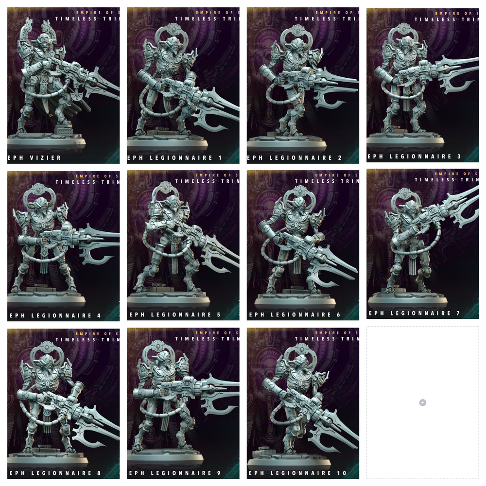 3D Printed Archvillain Games Keteph Vizier Legionnaires Empire of Stars Timeless Trinity 28 32mm D&D (Online Only)