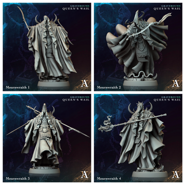 3D Printed Archvillain Games Mournwraith Gravebound Queen's Wail 28 32mm D&D (Online Only)