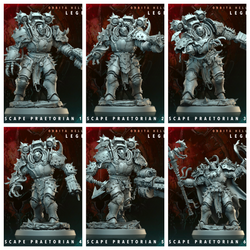3D Printed Archvillain Games Hellscape Praetorian Orbita Hellscape - Legions 28 32mm D&D (Online Only)