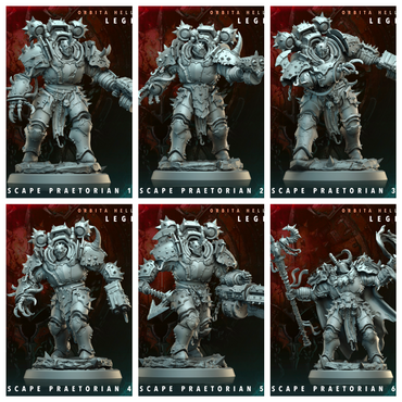 3D Printed Archvillain Games Hellscape Praetorian Orbita Hellscape - Legions 28 32mm D&D (Online Only)