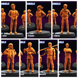 3D Printed Papsikels Capsule Gang Biker Members Dec. 2024 Cyberpunk 28mm 32mm (Online Only)