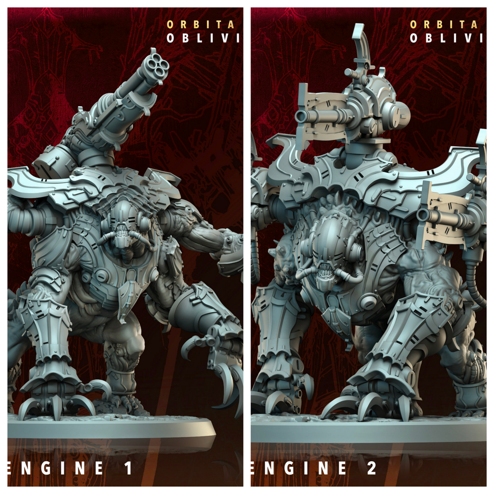 3D Printed Archvillain Games Panic Engine Orbita Hellscape Oblivion Court 28 32mm D&D (Online Only)