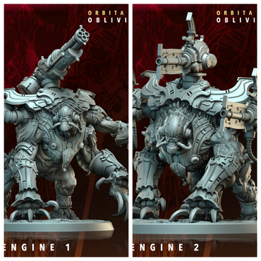 3D Printed Archvillain Games Panic Engine Orbita Hellscape Oblivion Court 28 32mm D&D (Online Only)