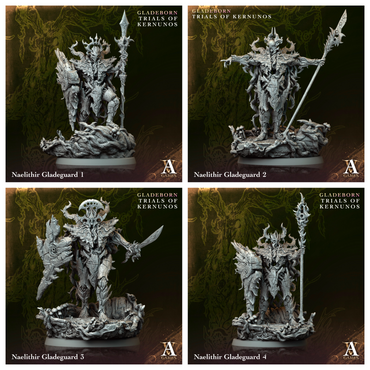 3D Printed Archvillain Naelithir Gladeguard Gladeborn - Trials of Kernunos 28 32mm D&D (Online Only)