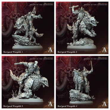 3D Printed Archvillain Games Kor garal Wargokk Orc Legacy Wrath of the Grimskorn 28 32mm D&D (Online Only)