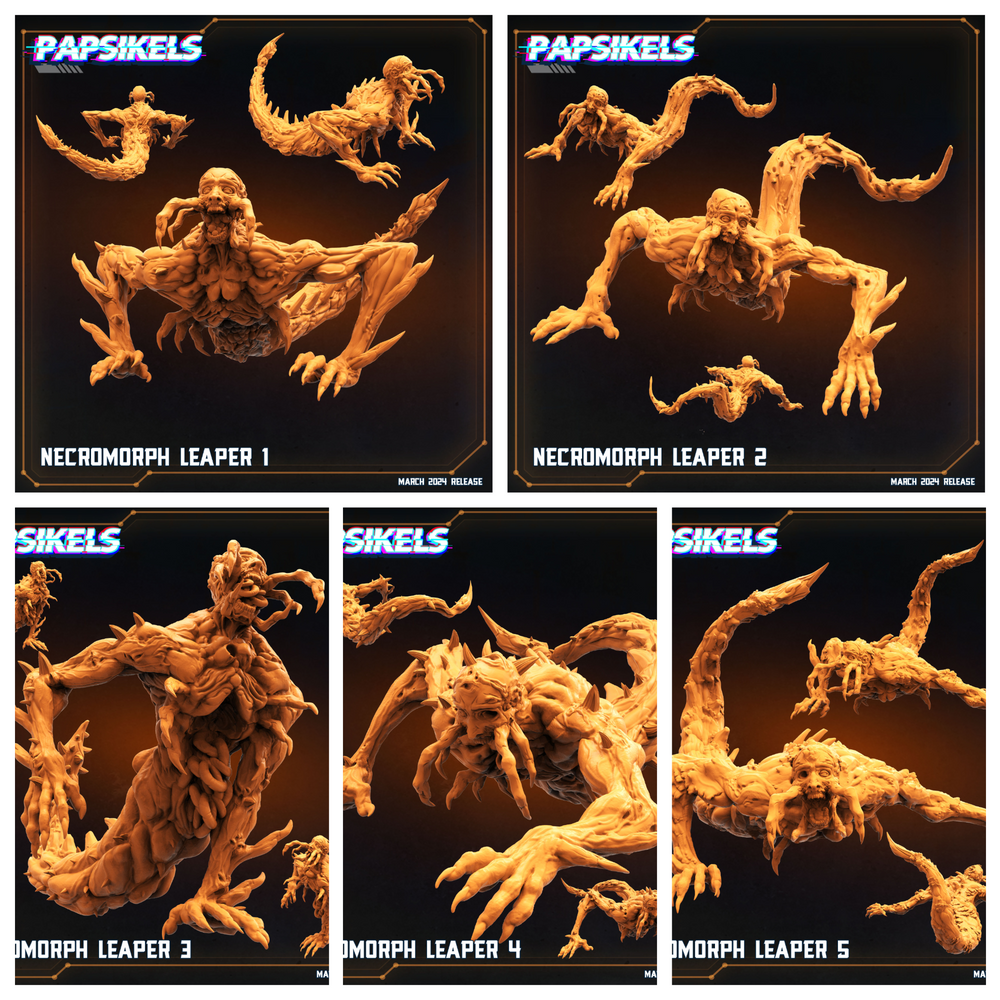 3D Printed Papsikels Necromorph Leapers MARCH 2025 SCIFI 28mm 32mm (Online Only)