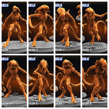 3D Printed Papsikels Xeno Predalien February 2025 Scifi 28mm 32mm (Online Only)